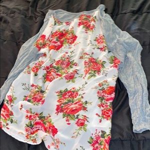 Pretty floral print  shirt